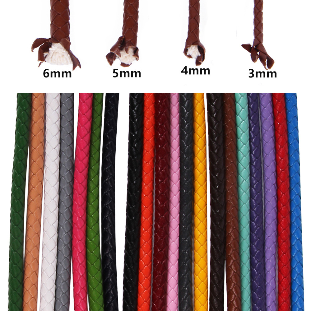Patent Leather Shine - 1meter 3mm 4mm 5mm 6mm Round