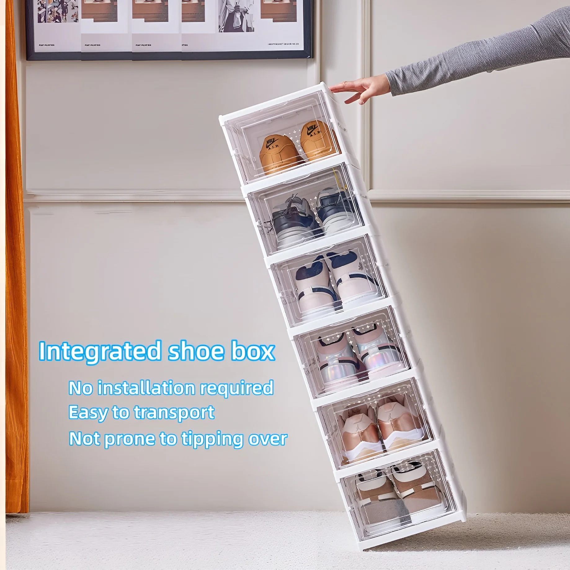 6 Layers Shoes Box Foldable Tr - Sneaker Care Shoe Box บทวิจารณ์และราคา